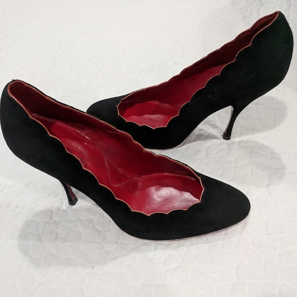 Cesare Paciotti Shoes - Cesare Paciotti Black Suede Heels Size 39.5 / 9.5